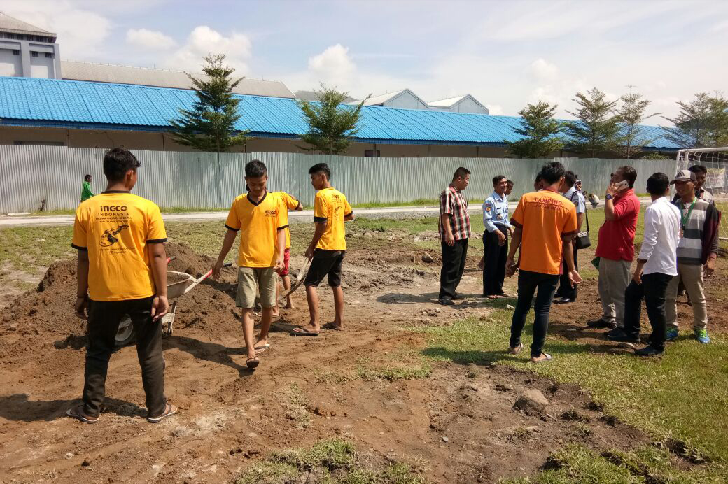 Pembangunan Lapangan Sepak Bola Di Lapas