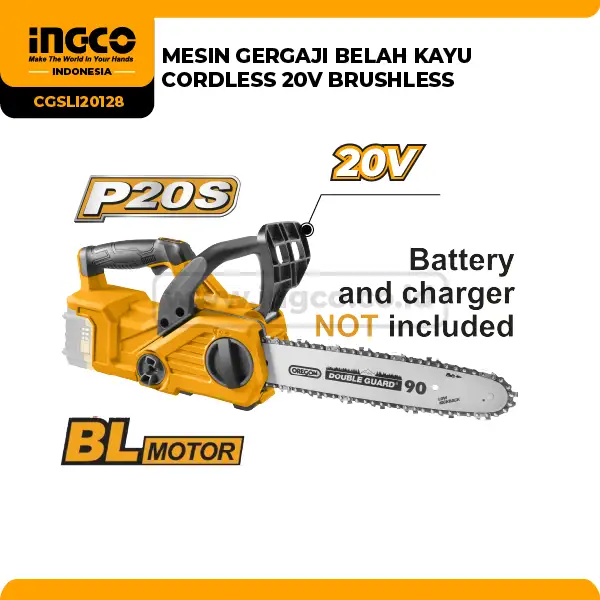 CGSLI20128 - (MESIN GERGAJI BELAH KAYU 20V BRUSHLESS => CGSLI20126)