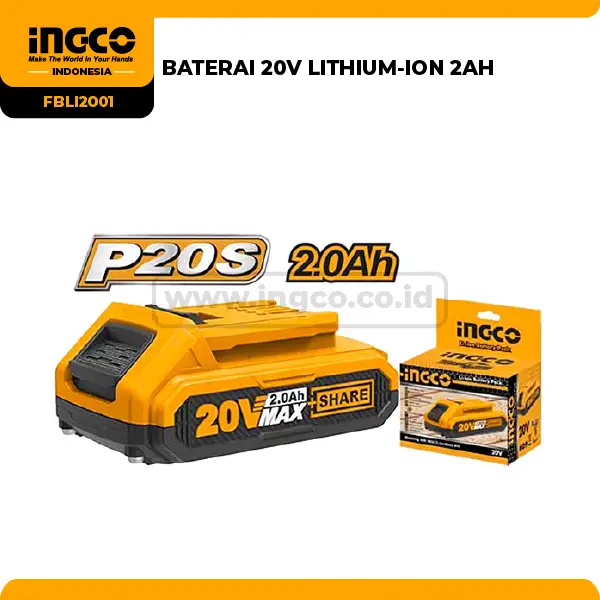 FBLI2001 - (BATERAI 20V LITHIUM-ION 2AH *)