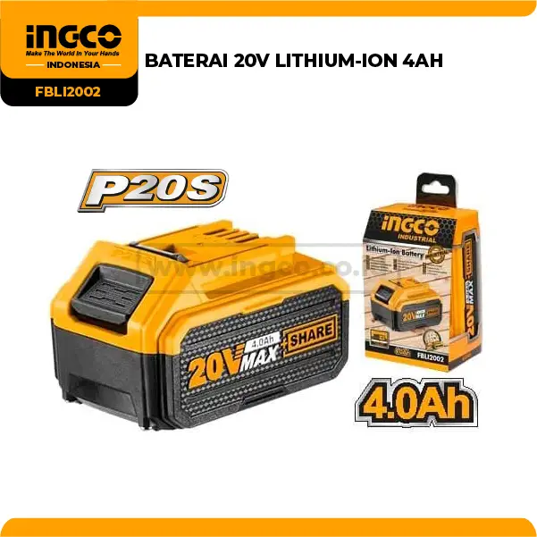 FBLI2002 - (BATERAI 20V LITHIUM-ION 4AH => FBLI20021)