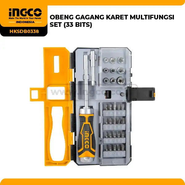 HKSDB0338 - (OBENG GAGANG KARET MULTIFUNGSI SET (33 BITS))